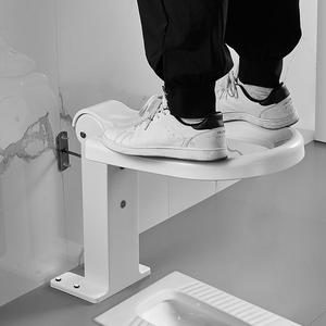 Soporte plegable para asiento de inodoro montado en la pared, para personas mayores y mujeres embarazadas, tamaño estándar, material plástico, uso doméstico - Product Image 3