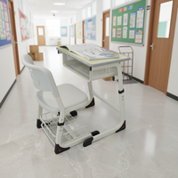Mobilier scolaire de conception nouvelle, bureaux d'étude durables pour enfants, salles de classe, bureaux et chaises individuels pour les élèves