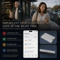 Trevaron Auto Senior Care GPS WiFi + LBS Localisateur par carte Application Rapports de localisation Lecture de trajets Alertes géofences Partage familial sécurisé