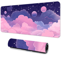 Grand tapis de souris de jeu en caoutchouc naturel à motif HD personnalisé Base antidérapante Tapis de souris imperméable et résistant à l'usure pour le bureau