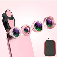 Kit de lentilles de caméra 2 en 1 pour téléphone Portable, 4 en 1, téléobjectif 15X Macro, 0,36 x, objectif grand Angle à 198 degrés, oculaire de poisson