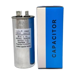 ผลิตในประเทศจีน ชิ้นส่วนอิเล็กทรอนิกส์คุณภาพสูง CBB65 60uf 450v AC ตัวเก็บประจุสำหรับเครื่องปรับอากาศ - Product Image 1