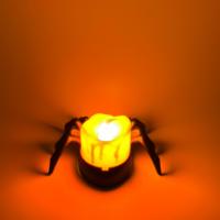Lumières d'araignée d'Halloween, bougies LED sans flamme, supports de bougies en forme d'araignée, lumières à piles, accessoires d'Halloween