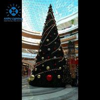 ANPU 12FT Premium 3D Arbre de Noël Led Lumière Commerciale Étanche avec DMX512 Music Sync IP65 Rating