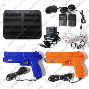 Con fuente <span class=keywords><strong>de</strong></span> alimentación Host Two Guns Wire <span class=keywords><strong>IO</strong></span> Card Simulator Machine Shooting Game Case Repuestos Arcade Gun WK Light Gun PC Kit - Product Image 5