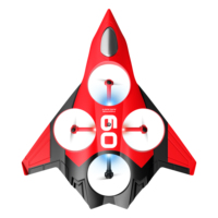 Quadricoptère télécommandé 2.4G, avion d'extérieur, jouet volant en plastique, drone RC avec LED pour enfants et adultes