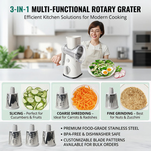 <span class=keywords><strong>Grattugia</strong></span> Rotante da Tavolo a Tamburo per Verdure <span class=keywords><strong>Frutta</strong></span> Formaggio Patate Carote Cetrioli Utensili da Cucina - Product Image 2