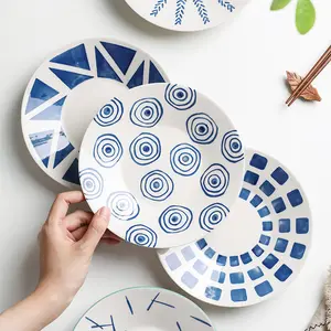 Японская керамическая домашняя столовая посуда Solhui, тарелки для пищевых продуктов
