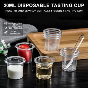 25Ml 30Ml Wegwerp Melktheekop Plastic Bubble Theekopjes Pmaterial Wegwerp Plastic Medische Maatbeker - Product Image 3