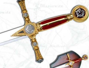 Chevalier de temple médiéval historique crisader, décoration de cadeau, épée de Cosplay - Product Image 4