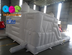 Mini château gonflable blanc avec toboggan, qualité commerciale, combo, <span class=keywords><strong>pour</strong></span> le <span class=keywords><strong>mariage</strong></span>, offre spéciale - Product Image 6