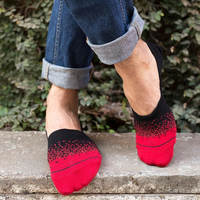 Calcetines cortos invisibles antideslizantes de bambú, coloridos, para hombre, venta al por mayor