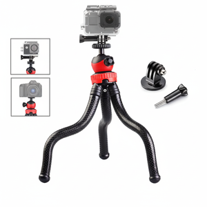 Kit de trípode de silicona flexible para cámara GoPro, soporte portátil con bloqueo giratorio para cámara digital - Product Image 1