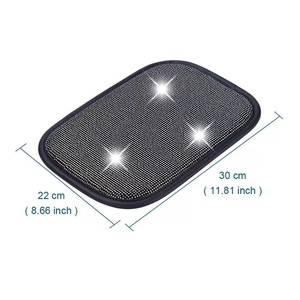 Xingyue Accessori Decorativi <span class=keywords><strong>Interni</strong></span> <span class=keywords><strong>Auto</strong></span> Anteriori, Cuscinetto per Bracciolo <span class=keywords><strong>in</strong></span> <span class=keywords><strong>Pelle</strong></span> Creativo con Diamanti Bling, Tappetino Lussuoso per Bracciolo - Product Image 4