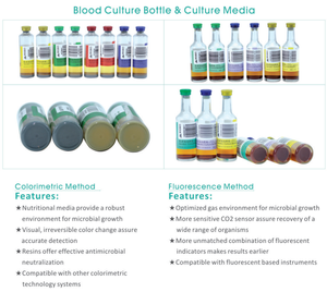Meihua 형광 소아과 호기성 32 64 완전히 자동화하십시오 혐기성 hemocultivos 혈액 문화 체계 기계 매체 병 30ml - Product Image 2