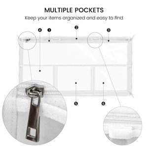 Clear <b>Beach</b> Bag Organizer <b>Accessories</b> Compatible with Bogg Bag X Large Insert Divider Pouch Zipper for Bags Divide - Product Image 6
