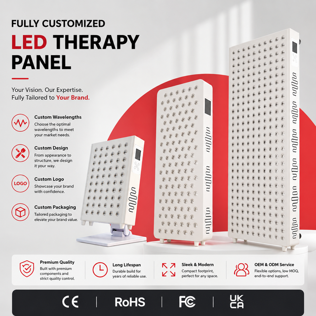 AisQueen OEM ODM 7 Wavelength Touch Screen Salon Sauna Face Body PDT Machine Infared Device Led Red Light Therapy Panel