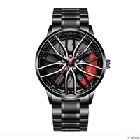 Nouvelle Tendance Montre Homme à Cadran Rotatif Non Mécanique Mouvement Quartz Automatique Montre Masculine Tendance