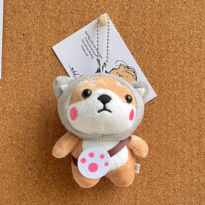 Joyling - Llavero de Peluche de Perro <span class=keywords><strong>Shiba</strong></span> <span class=keywords><strong>Inu</strong></span> de 10 cm, Mini Colgante de Algodón para Bolsa, Regalo de Navidad - Product Image 5