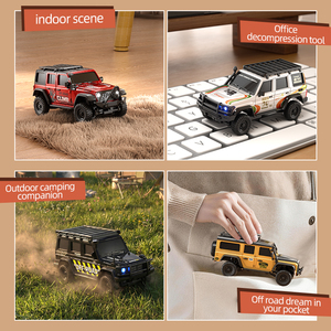 Coche Teledirigido Todoterreno 1/43 Serie R43 4WD, Coche de Escalada y Derrape con Control Remoto 2.4G, Juguete de Escritorio para Interiores para Aliviar el Estrés para Niños - Product Image 4