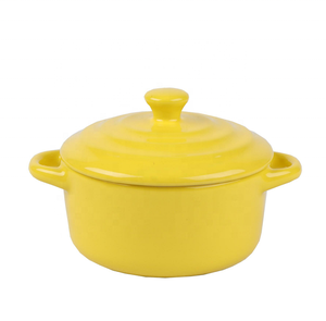 Mini plat de cuisson rond résistant à la chaleur avec poignées <span class=keywords><strong>Cocotte</strong></span> en céramique - Product Image 5