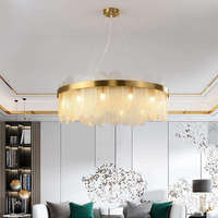 Lampes suspendues LED circulaires minimalistes, lampes suspendues rondes en verre givré gris fumé, style moderne
