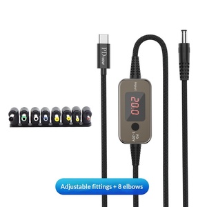 Câble factice Type-C vers DC DC005 multifonction à tension réglable 9V-20V 100W pour la charge des ordinateurs portables, des caméras embarquées et des moniteurs - Product Image 3