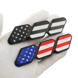 <b>Car</b> Front Grilles ABS Body Color Flag Badge <b>Car</b> <b>Stickers</b> for TA COMA 4 Runner TUND RA Pickup Hood Logo Decorate Decals L196 - Product Image 1