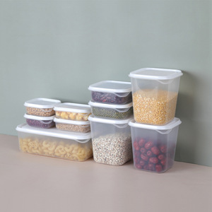 3pcs PP Fresh-keeping Box can be Stacked Food Container Box Plastic Sealed food Storage Container with Lid