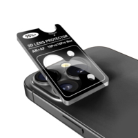 Protecteur d'Objectif de Caméra avec Anneau en Aluminium et Texture CD HD pour iPhone 16 Pro Max 17 Air, Verre Trempé avec Outil de Retrait
