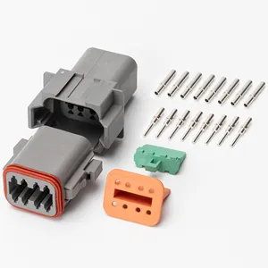 DT04-8P DT06-8S Deutsch 8-way 8 pin Auto Removal Plug Gauge 14-20AWG Solid Terminal Cable Contact Crimping DT Deustch Connector