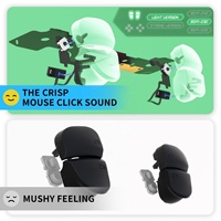 EXtremeRate Kit de micro-interrupteurs de clic pour souris, déclencheurs latéraux et déclencheurs rapides pour manette PS5 BDM-030