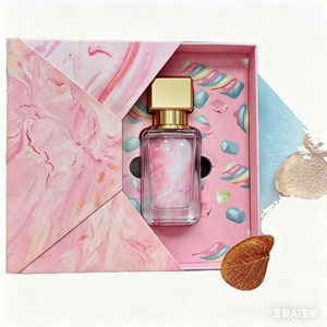 Vente en gros – Nouveau parfum pour femme 100 ml en flacon marbré rose 2026 – Doux parfum gourmand longue tenue Marshmallow & Baies EDP de luxe - Product Image 2