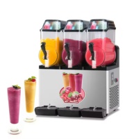 Eenvoudig te bedienen rode/zwarte slush-machine, smoothie-, ijs- en sapmaker, apparatuur voor het maken van dranken
