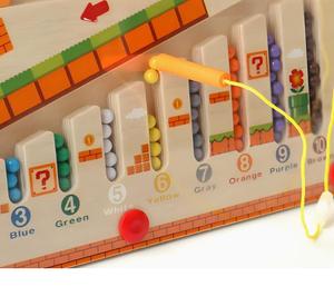 Scheda di conteggio dei colori della <span class=keywords><strong>casa</strong></span> dei funghi digitali per bambini giocattolo magnetico per la prima educazione - Product Image 3