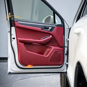 Cubierta de cuero Real para Porsche <span class=keywords><strong>Macan</strong></span> 2014 - 2023 accesorios de coche modificación <span class=keywords><strong>Interior</strong></span> Kit tapicería de alta calidad - Product Image 1