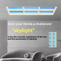 Plafonnier LED à panneau plat, lumière artificielle, température de couleur réglable (2200K-9000K), design moderne, indice de protection IP54, haute luminosité, facile à installer