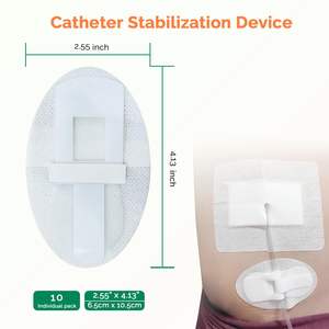 10 पीसी मूत्र पैर बैग लेगबैंड ट्यूब धारक चिपकने वाला यूरिनरी हुक और लूप फिक्सिंग उपकरण कैथेटर स्टेबलाइजेशन डिवाइस - Product Image 6