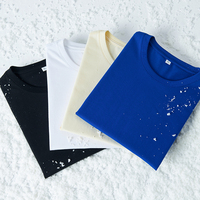 T-shirt surdimensionné à impression bouffante 3D de taille américaine de concepteur vierge personnalisé lourd T-shirt pour hommes