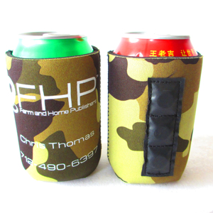 Wholesale Custom Camouflage Leopard Print Neoprene Beer Can for Koozy Magnetic Can Coozy <b>Collapsible</b> Cooler Bag Stubby Holder - Product Image 6