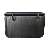 Baignoire à glace gonflable portable avec couvercle et couverture, baignoire à glace gonflable en PVC DWF pour les athlètes