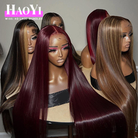 Wig Rambut Asli India Full HD Tanpa Lem, Kutikula Tertata Rapi, Rambut Manusia Vietnam Mentah Tanpa Proses, Wig Lace Front