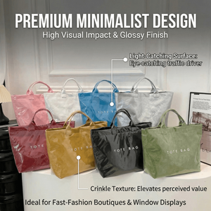 <span class=keywords><strong>Sac</strong></span> fourre-tout brillant imperméable personnalisé avec logo, coloré et minimaliste, grande capacité, idéal pour la plage, vente en gros - Product Image 6