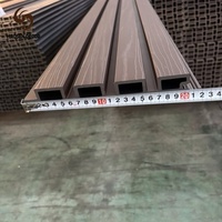 Panel Fasad WPC Generasi Kedua Tampilan Kayu Alami Tahan Air Modern