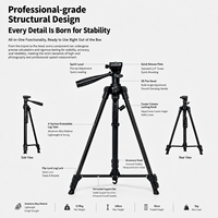2026 Braket Khusus Tachometer Tarik-Tali, Tripod Paduan Aluminium, Dapat Disesuaikan Multi-Sudut, Stabil & Anti-Goyang
