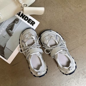 2026 Summer Women Hollow Mesh <b>Platform</b> Dad Shoes Velcro Height Increasing Breathable Sneakers - Product Image 3