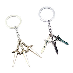 कस्टम एनीमे तलवार ब्लेड आकार कीचेन जस्ता मिश्र धातु मार्शल आर्ट ब्रांडेड माल निंजा प्रशंसक कुंजी आकर्षण कॉमिक सम्मेलन उपहार - Product Image 2