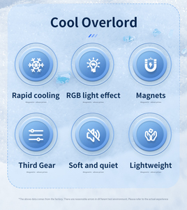 ไฟขนาดเล็กดิจิตอลจอแสดงผลแม่เหล็ก OEM โลโก้ RGB ไฟสำหรับเล่นเกมสตรีมมิ่งตัวทำความเย็นโทรศัพท์ - Product Image 5
