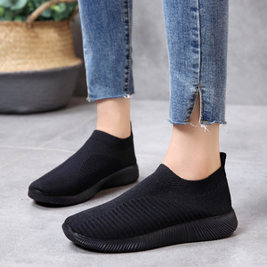 Zapatillas Deportivas de Malla de Color Sólido para <span class=keywords><strong>Mujer</strong></span> LSH, Zapatillas Planas de Moda para Caminar, Zapatillas Deportivas para Correr y <span class=keywords><strong>Tenis</strong></span> - Product Image 3