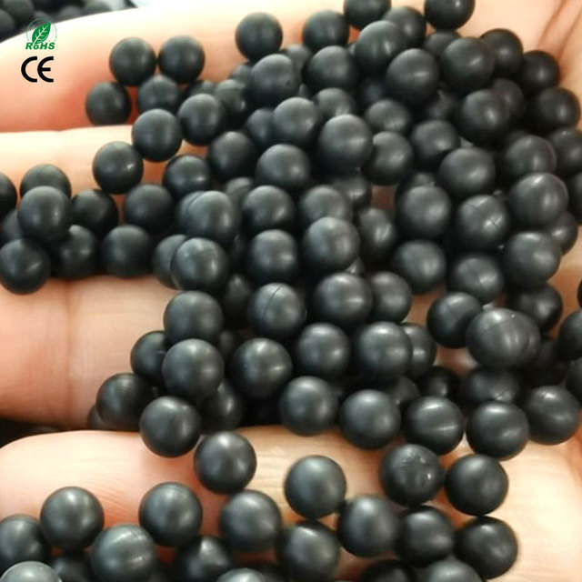 Customized Wholesale Solid Industrial Rubber Balls, Black Rubber Bullet Balls for Shooting Games